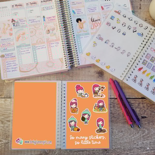 Fall Lily Reusable Sticker Book - SB010