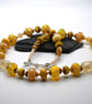 yellow polka dot lampwork glass necklace - Image 5