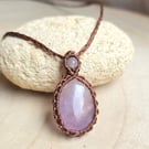Amethyst Macrame Crystal Necklace 