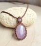 Amethyst Macrame Crystal Necklace 