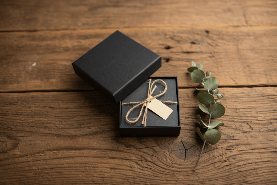 Personalised slate Coasters Set of 4 in presentation box