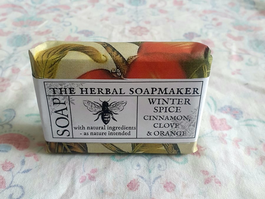 SALE! Winter Spice Soap, handmade, cinnamon, clove, 