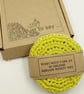 Four Crochet Face Scrubbies -  Summer Day - Image 3