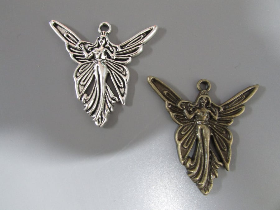 Fairy Tibetan Jewellery Charm in silver or bronze