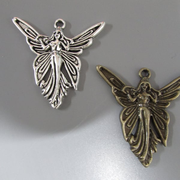 Fairy Tibetan Jewellery Charm in silver or bronze