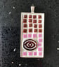 All-seeing Eye Mosaic Pendant - wearable art - Image 2