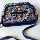 Hand made bag with unique design. It is large and ideal as a sports bag or craf.
