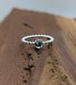Tanzanite Iolite Moonstone Topaz Kyanite Beaded Stacking Ring - Image 4