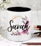 Personalised Floral Name Personalised  Pen  - Pencil Pot - Image 3