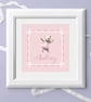 Gingham Bear Personalised Nursery Print - Image 1