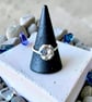 Sterling Silver Pebble Coastal Ring - Water Cast - Unisex - Engagement - Image 2