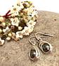 Sterling Silver Grey Swarovski Pearl Earrings - Image 2