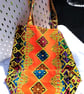 Colourful African print tote bag, fully lined with internal pocket - Image 2