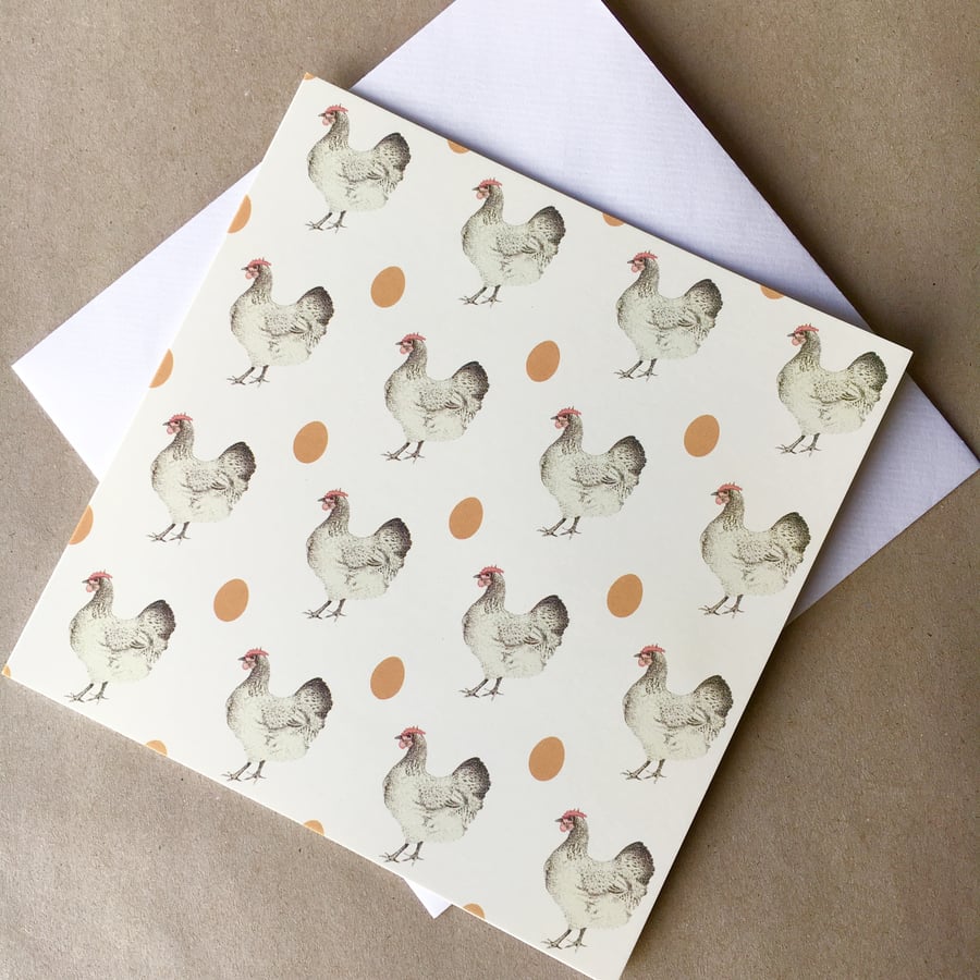 Chicken & Egg square card