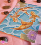Koi Pond A5 Art Print - Original Illustration - Art Prints - Image 3