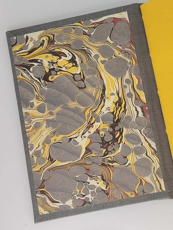 Handcrafted A6 notebook with recycled paper