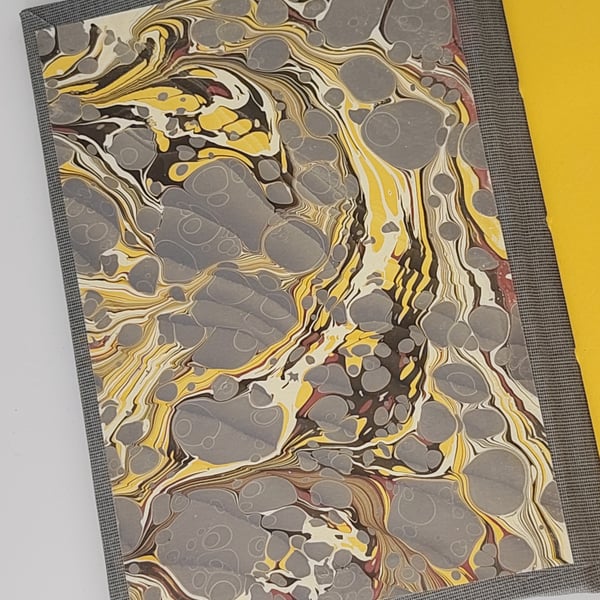 Handcrafted A6 notebook with recycled paper