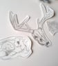 Animal Skull Embroidery Pattern: Stick and Stitch Designs - Folksy