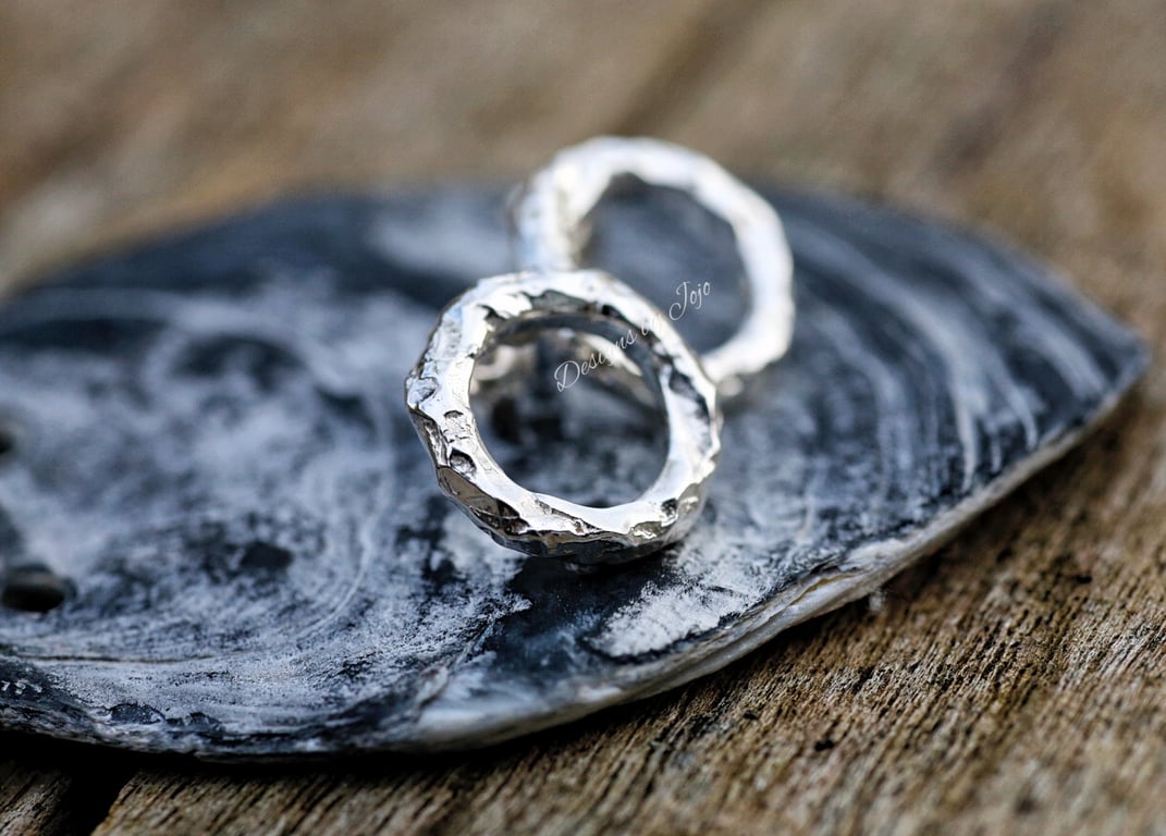 Meteor Recycled Silver Earrings