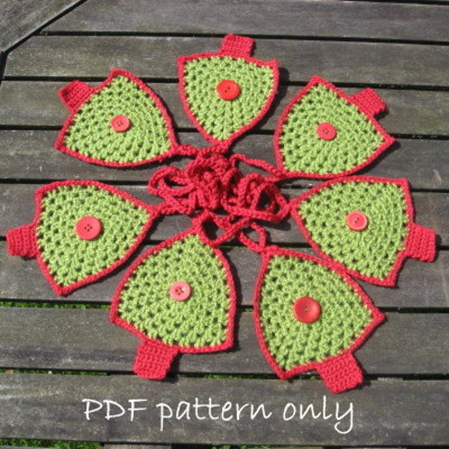 Crochet patterns. Christmas decorations. 5 crochet patterns.