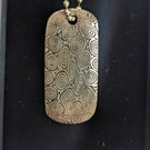 Hand Forged Damasteel Bluetongue™ Dog Tag