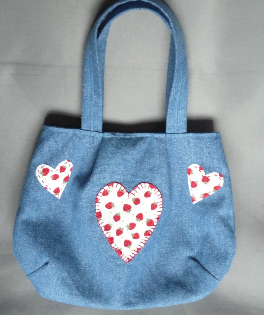 Girl's Denim  Tote Bag 