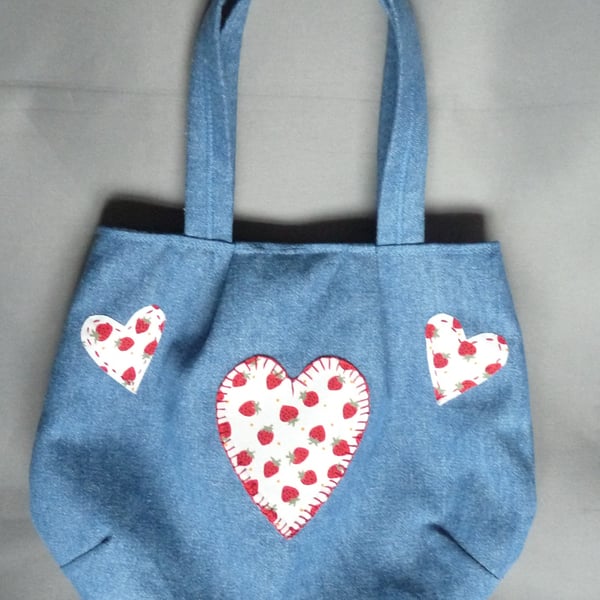 Girl's Denim  Tote Bag 