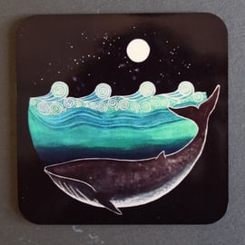 Whale Moon Coaster