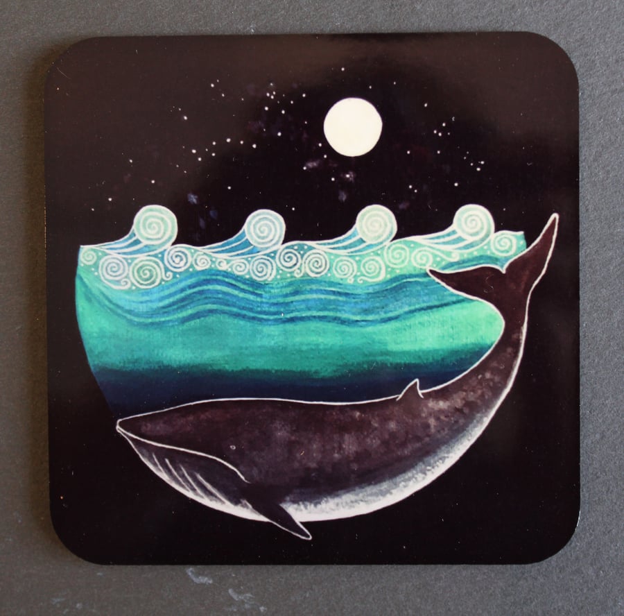 Whale Moon Coaster