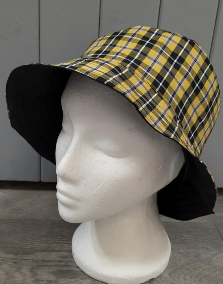 Cornish Tartan bucket hat, Adult medium