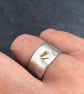 Chunky Gold Heart Ring, chunk Ace of Hearts Ring, gold heart ring, heart ring,  - Image 2