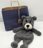 Handmade Crochet Bear Lovey - Chunky Chenille Plush