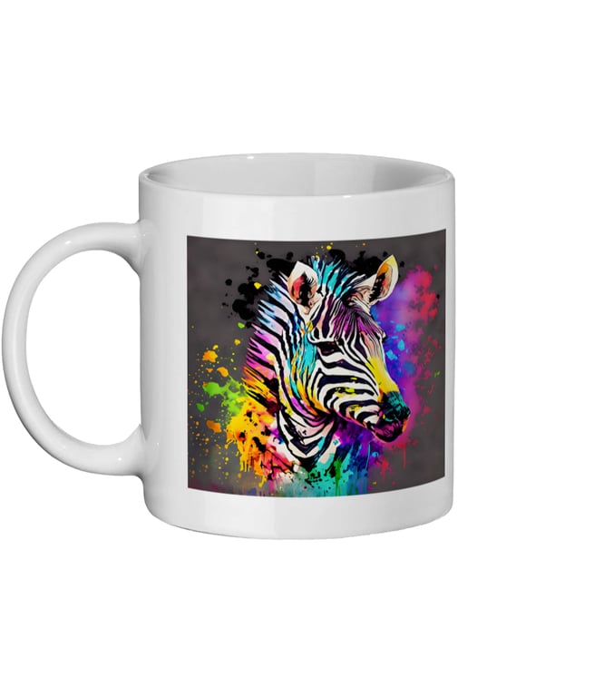 Watercolour Zebra 2 - Bright, Vivid Wildlife Mug