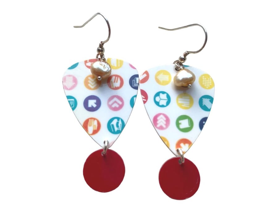 Super Dotty Plectrum Earrings