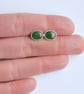 nephrite jade stud earrings - Image 2