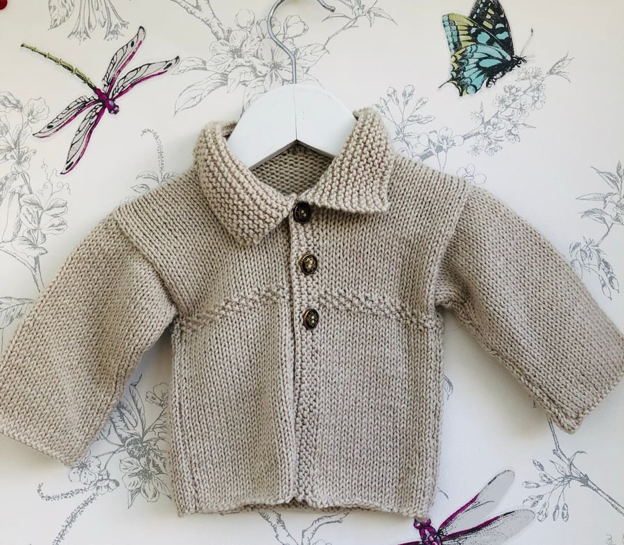 Hand knit Newborn jacket