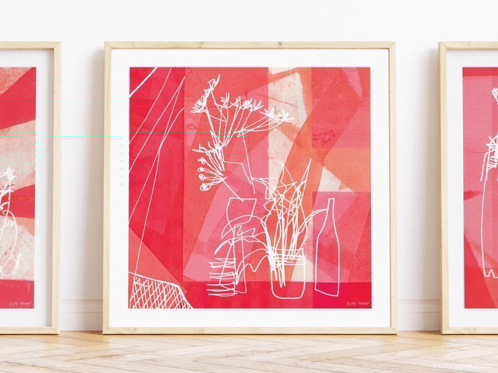 Summer View 2 Square Art Print - Abstract Moments Collection