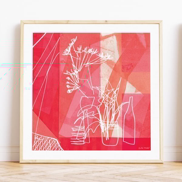 Summer View 2 Square Art Print - Abstract Moments Collection