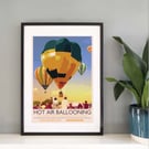 Hot Air Ballooning, UK Travel Print from Silver and Paper Prints V001m