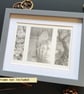 Pencil drawings 4- Deer, waterlilies, tree, original drawing, A5 artwork - Image 6
