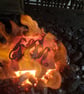 Blacksmith made seahorse style keyring - Image 2