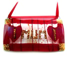 Mum Fused Glass Hanging Love Plaque Heart Dichroic Mothers Day Gift