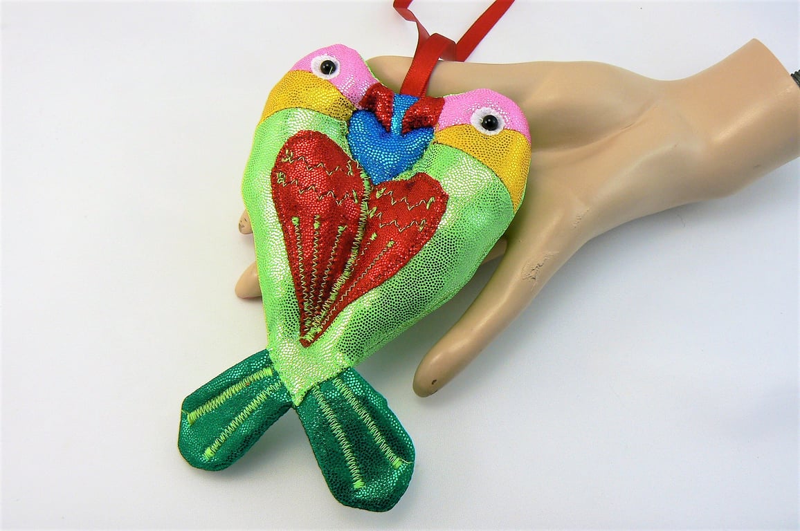 Love birds door hanger