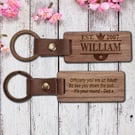 18th Birthday Gift - Personalised Keyring - Son Brother Grandson Godson Nephew