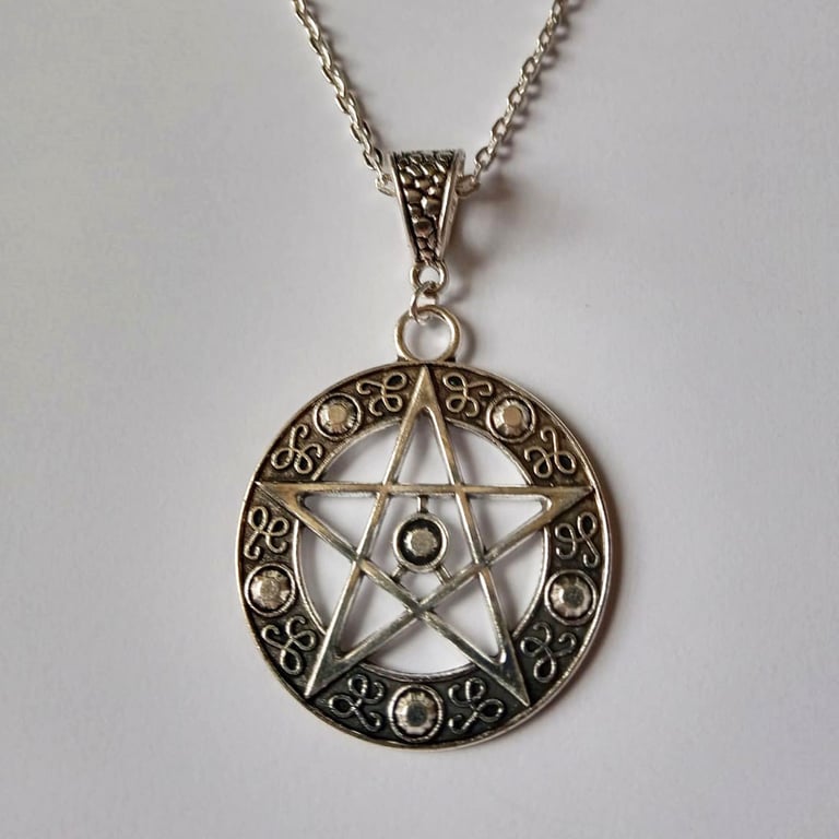 Large Pentacle Necklace Wicca Pagan New Age