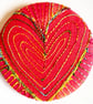 Badge 45mm Multicoloured Flower Textile Badge 