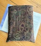 Steampunk Cogs Print Quilted Fabric Book Sleeve - Hardback Size - Image 2
