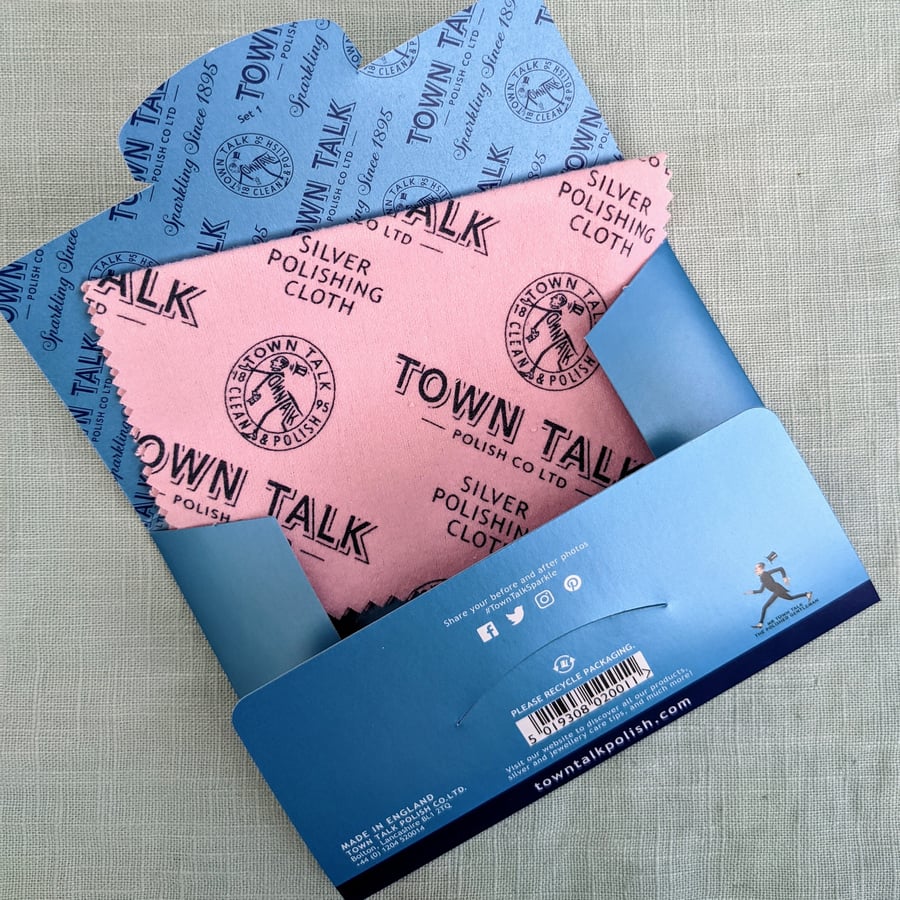 Silver Jewellery Polishing Cloth - Anti-Tarnish & Polish Cloth