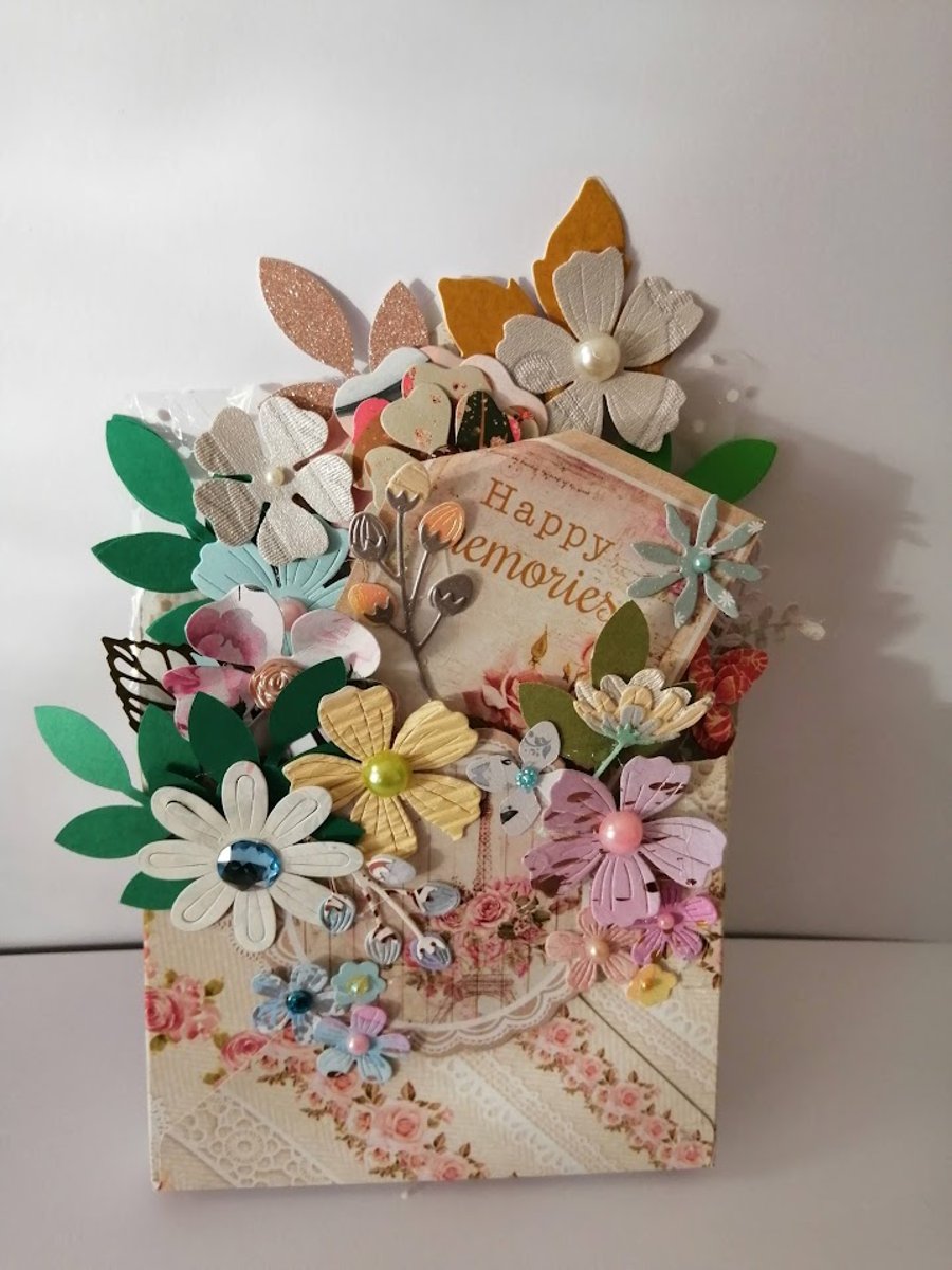 Gorgeous Envelope Box bouquet card
