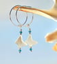 Mother Of Pearl Butterfly Earrings, Wedding Symbolism For Joy, Bridesmaid Gift - Image 4
